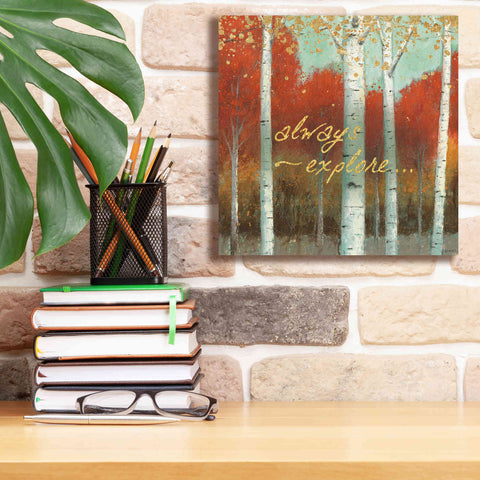 Image of 'Fall Promenade III' by James Wiens, Canvas Wall Art,12 x 12