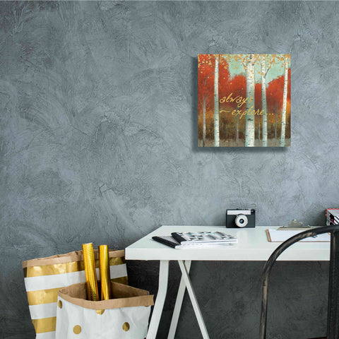 Image of 'Fall Promenade III' by James Wiens, Canvas Wall Art,12 x 12