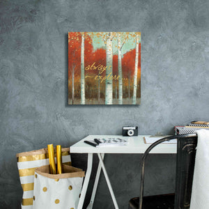 'Fall Promenade III' by James Wiens, Canvas Wall Art,18 x 18