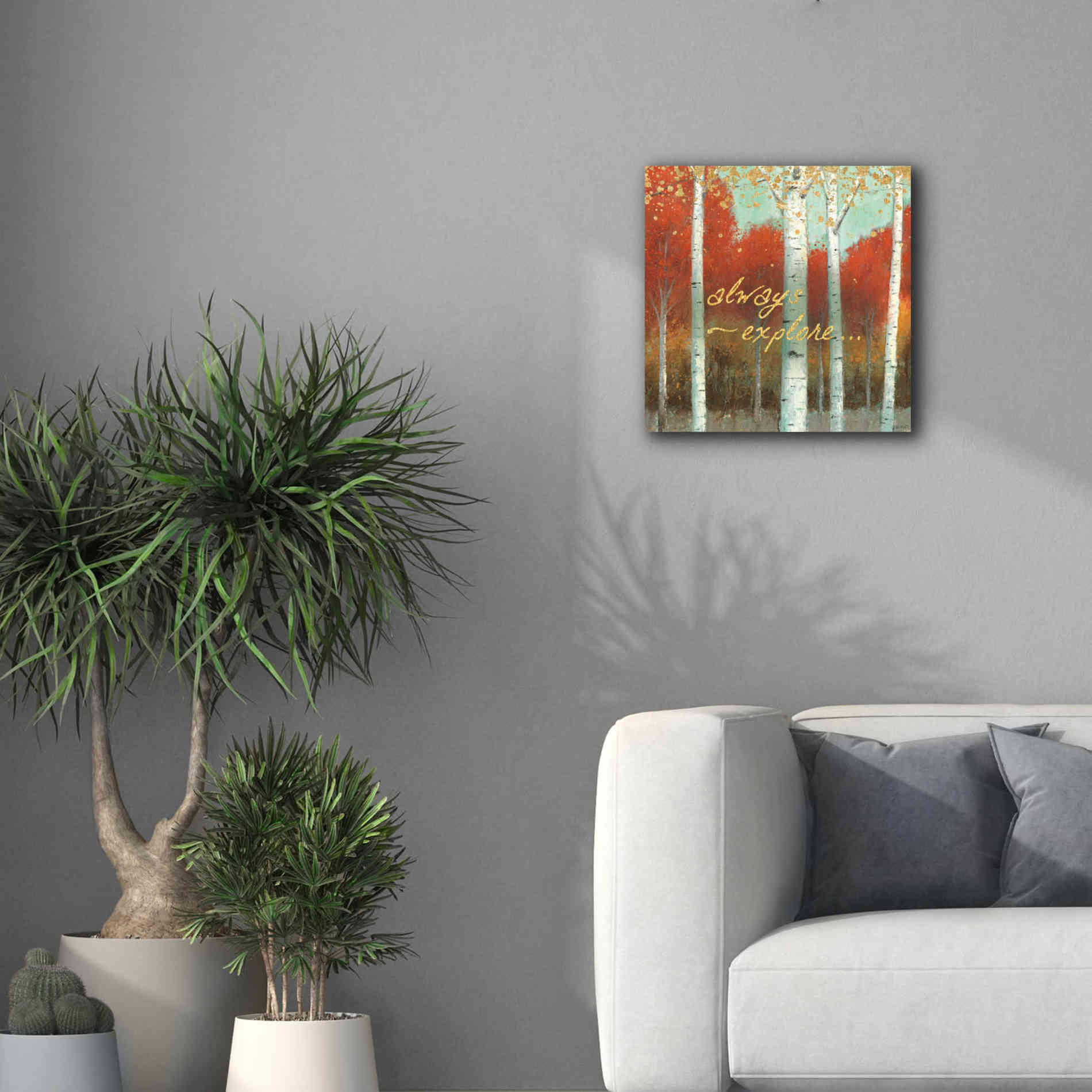 'Fall Promenade III' by James Wiens, Canvas Wall Art,18 x 18