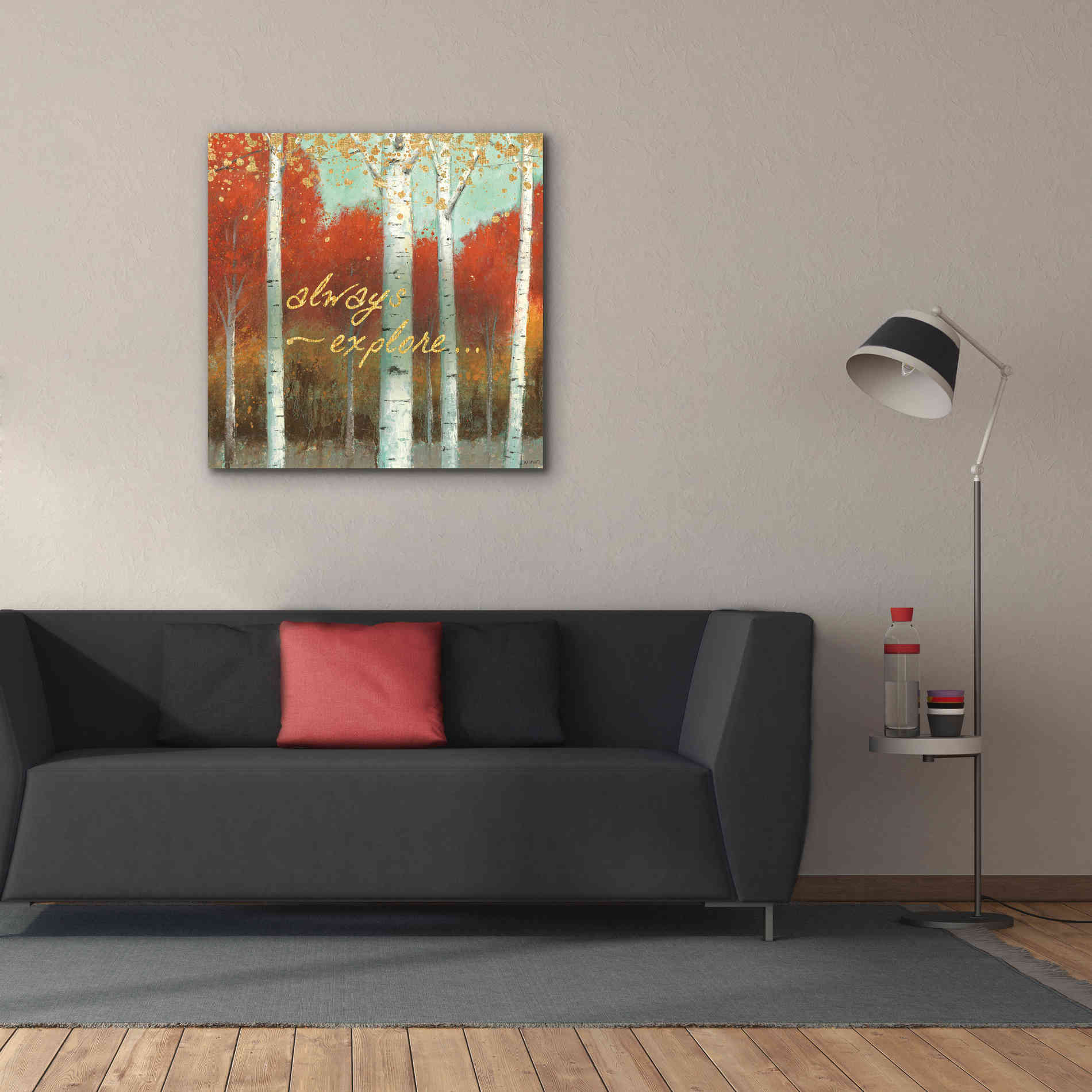 'Fall Promenade III' by James Wiens, Canvas Wall Art,37 x 37