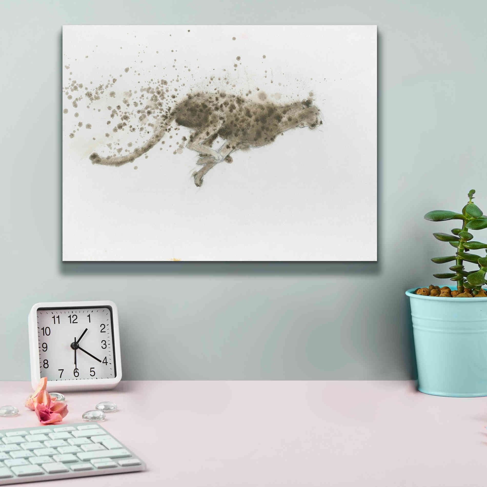 'Cheetah' by James Wiens, Canvas Wall Art,16 x 12