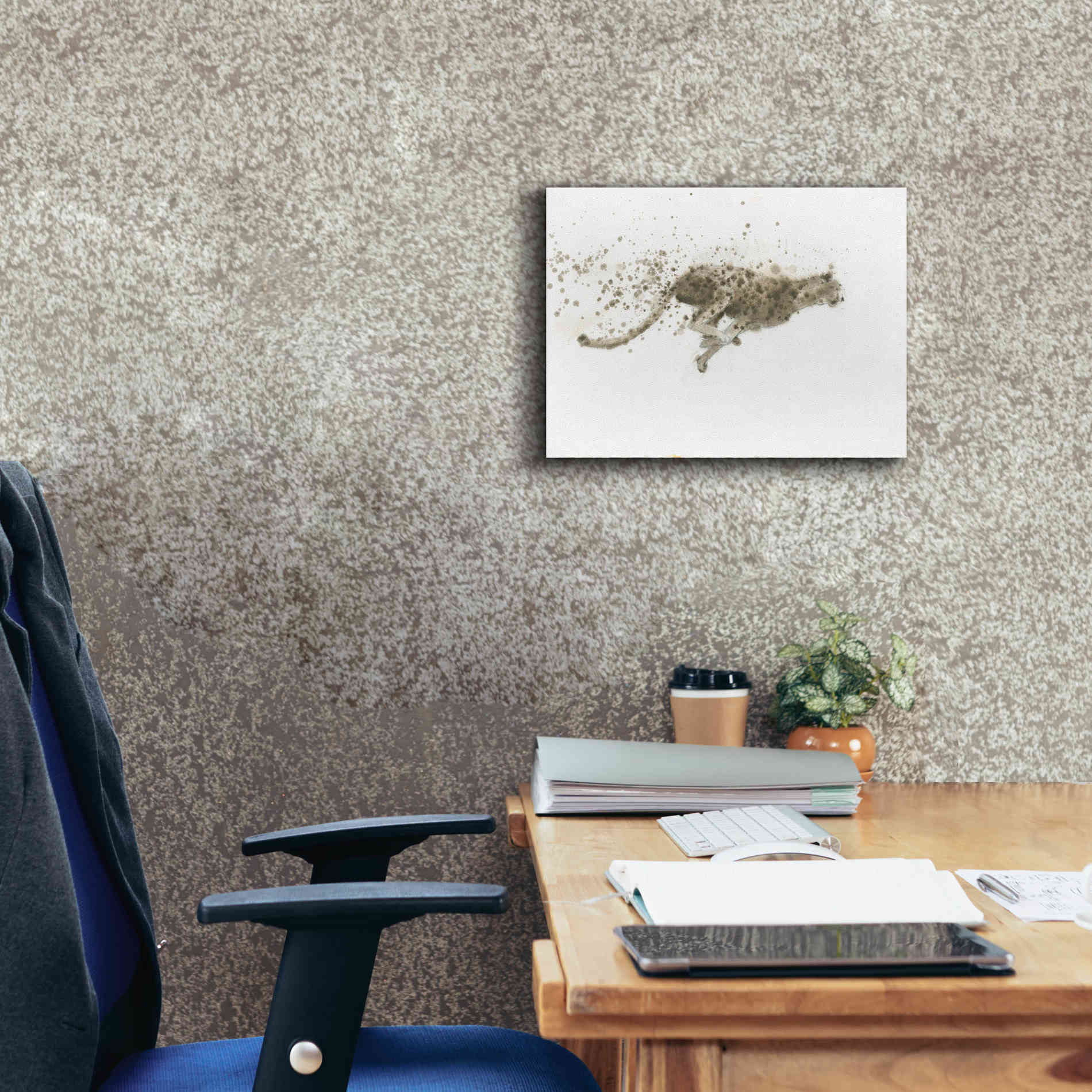 'Cheetah' by James Wiens, Canvas Wall Art,16 x 12