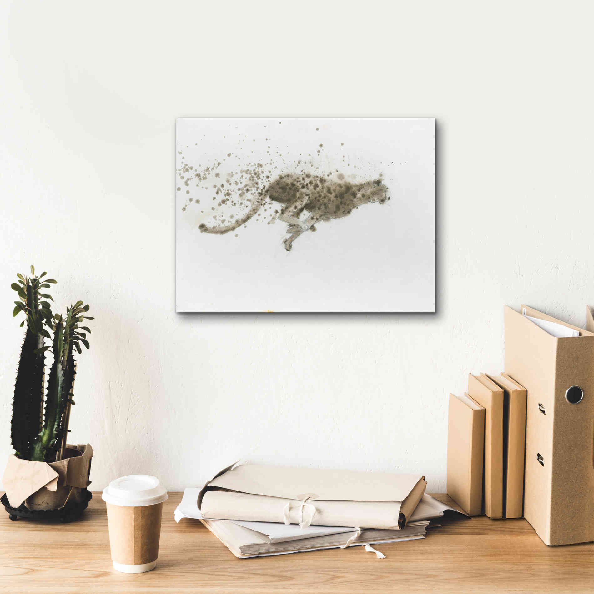 'Cheetah' by James Wiens, Canvas Wall Art,16 x 12