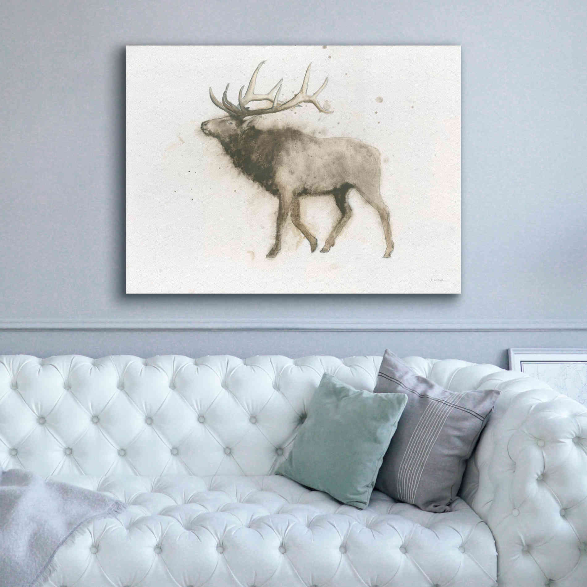'Elk' by James Wiens, Canvas Wall Art,54 x 40