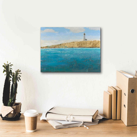 Image of 'Lighthouse Seascape II' by James Wiens, Canvas Wall Art,16 x 12