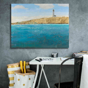 'Lighthouse Seascape II' by James Wiens, Canvas Wall Art,34 x 26
