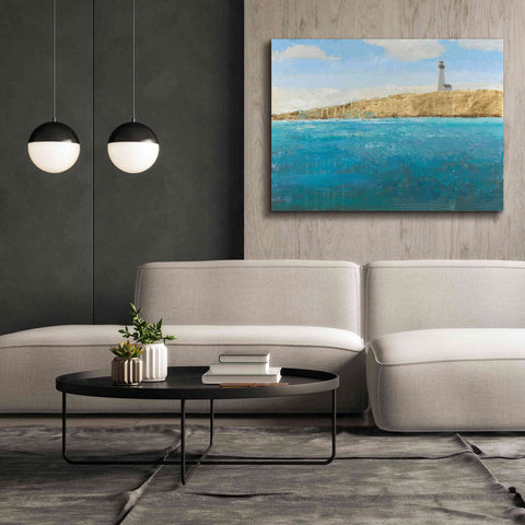 Image of 'Lighthouse Seascape II' by James Wiens, Canvas Wall Art,54 x 40