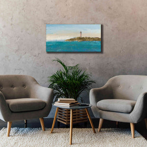 'Lighthouse Seascape I' by James Wiens, Canvas Wall Art,40 x 20