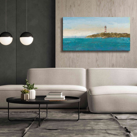 Image of 'Lighthouse Seascape I' by James Wiens, Canvas Wall Art,60 x 30