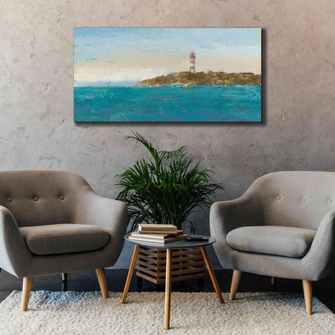 Image of 'Lighthouse Seascape I' by James Wiens, Canvas Wall Art,60 x 30