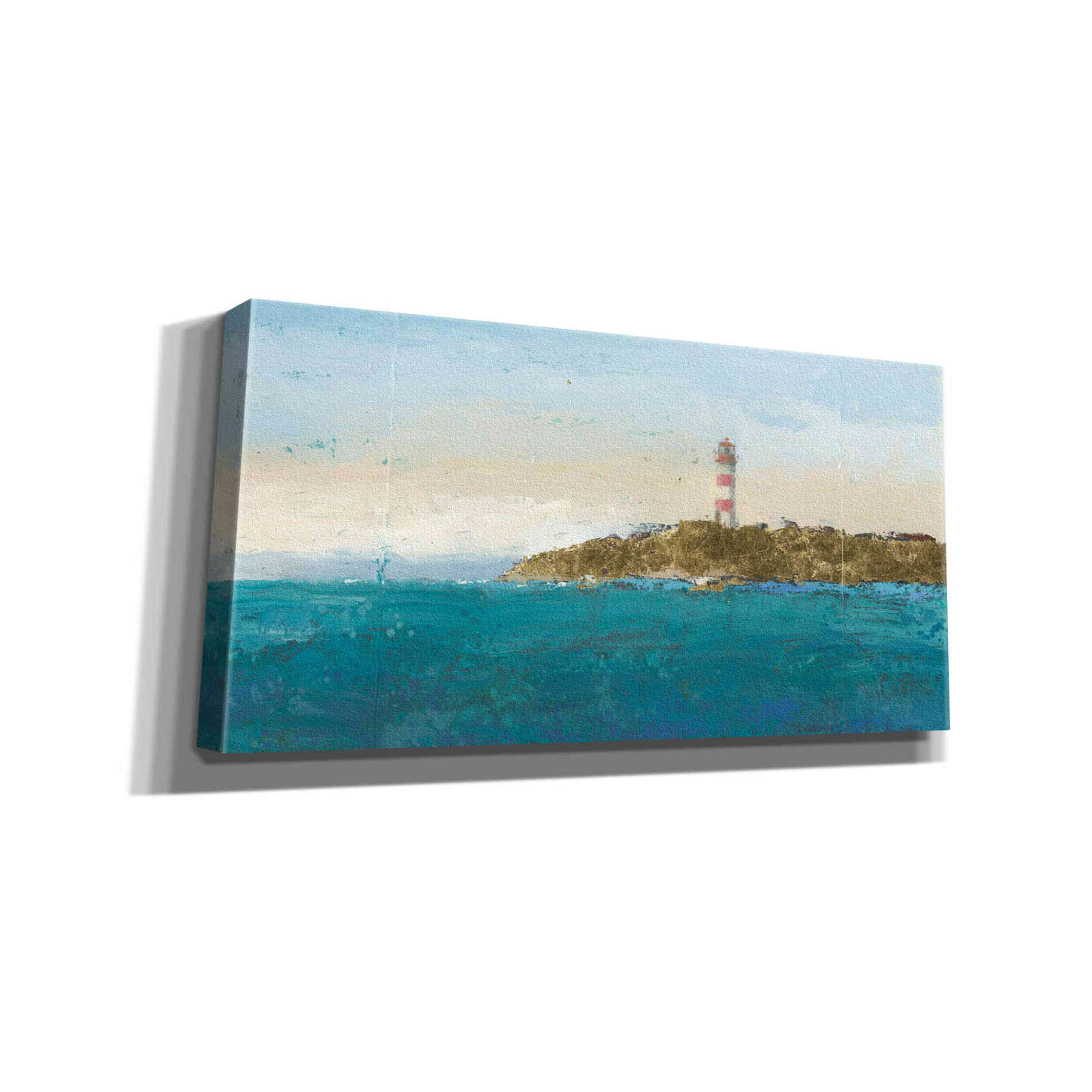 'Lighthouse Seascape I' by James Wiens, Canvas Wall Art,24x12x1.1x0,40x20x1.74x0,60x30x1.74x0