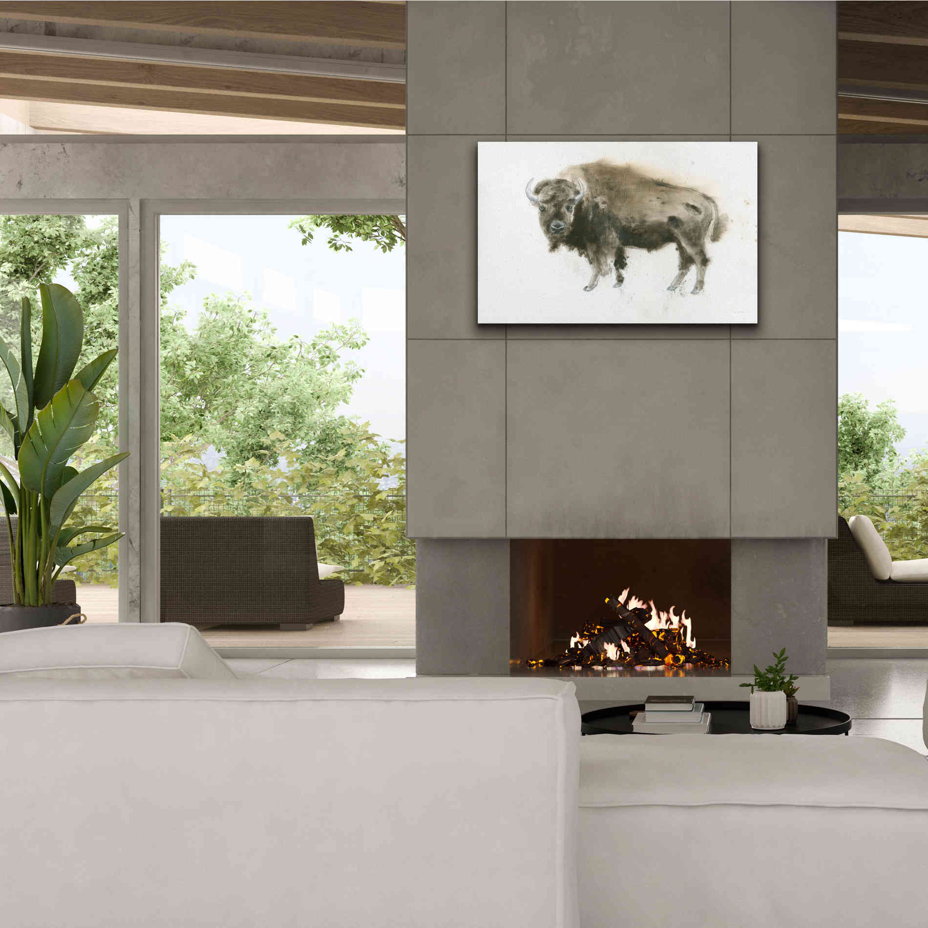 'Buffalo Bill' by James Wiens, Canvas Wall Art,40 x 26