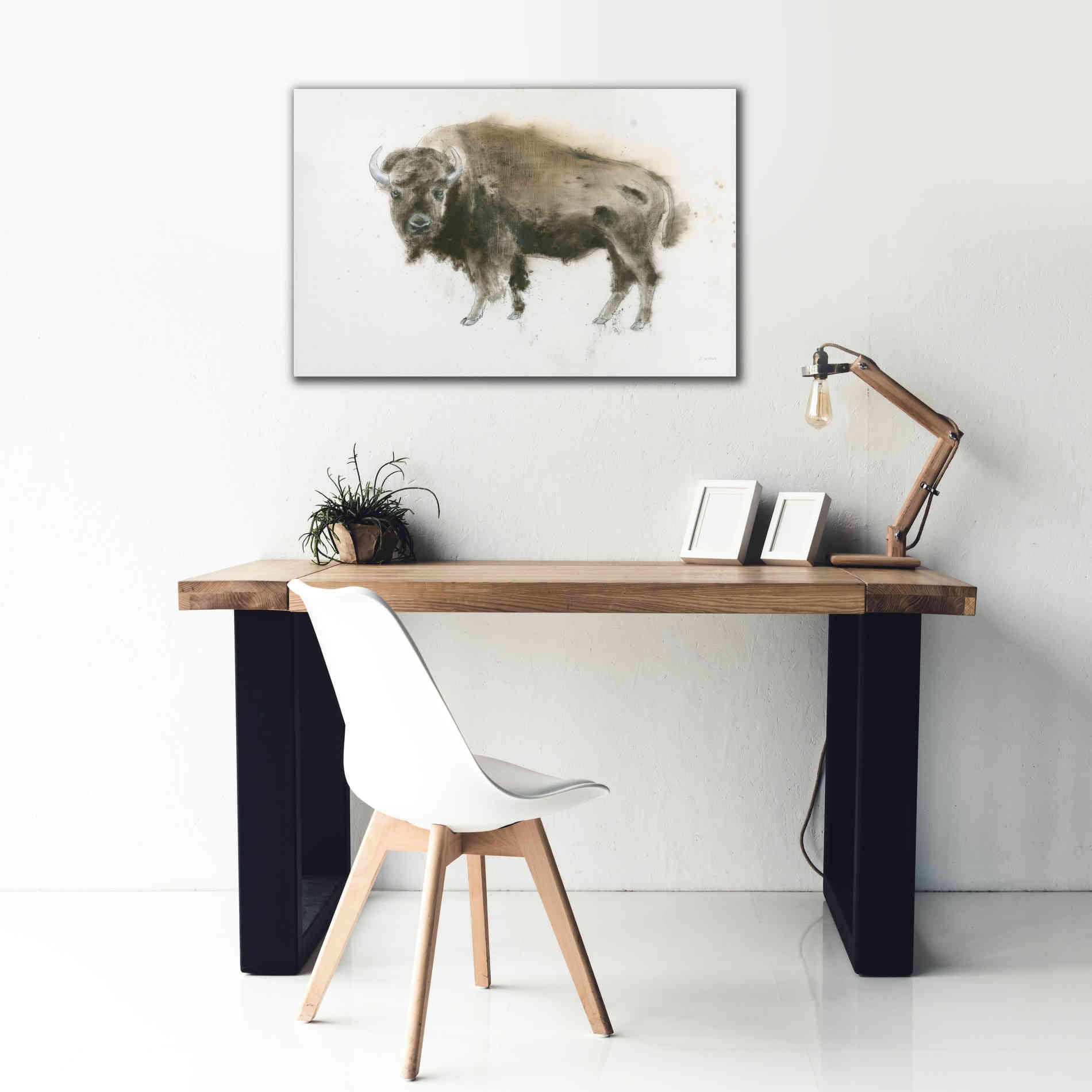 'Buffalo Bill' by James Wiens, Canvas Wall Art,40 x 26
