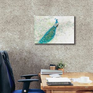 'Spring Peacock I' by James Wiens, Canvas Wall Art,26 x 18