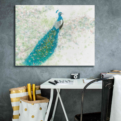 Image of 'Spring Peacock I' by James Wiens, Canvas Wall Art,34 x 26
