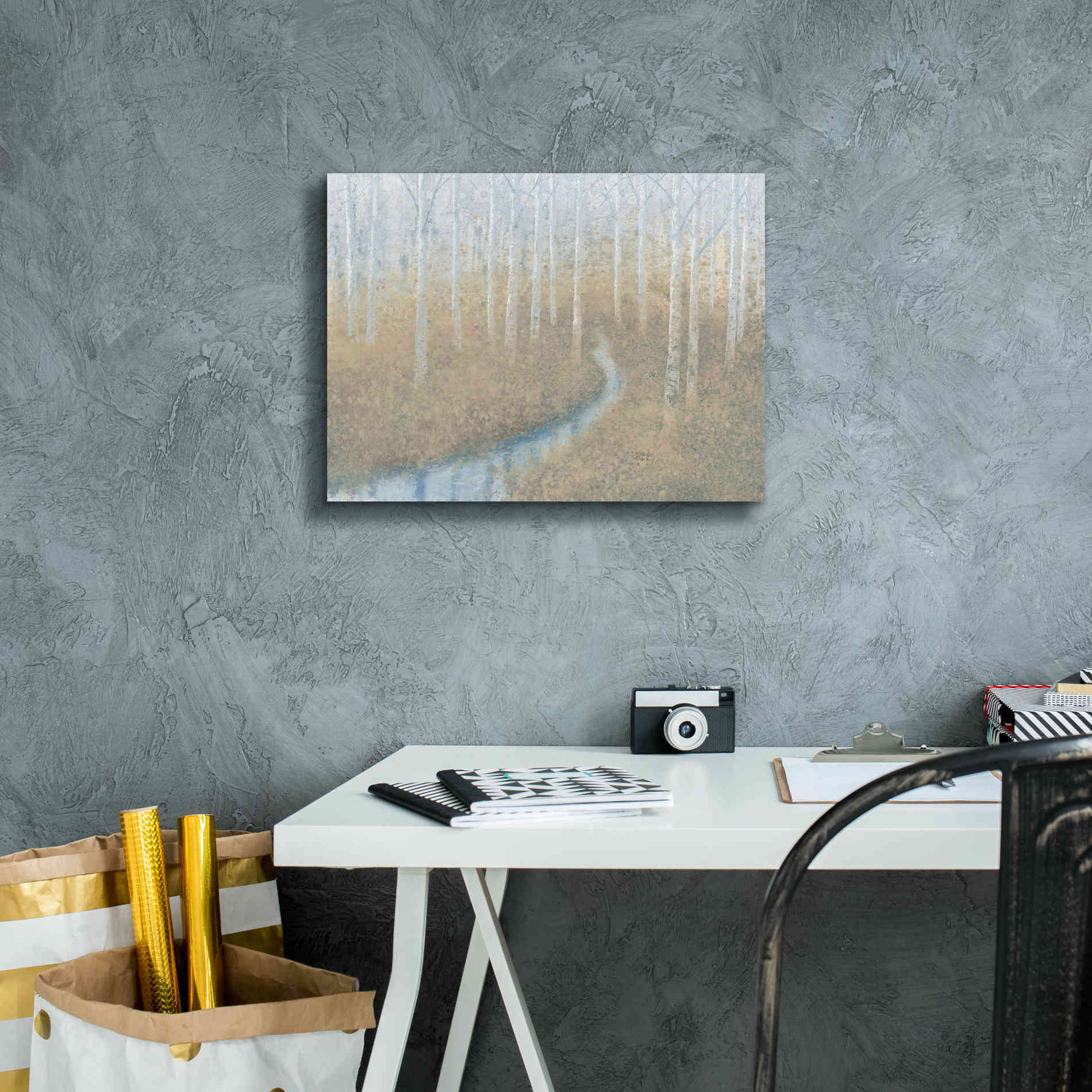 'Silver Waters' by James Wiens, Canvas Wall Art,16 x 12