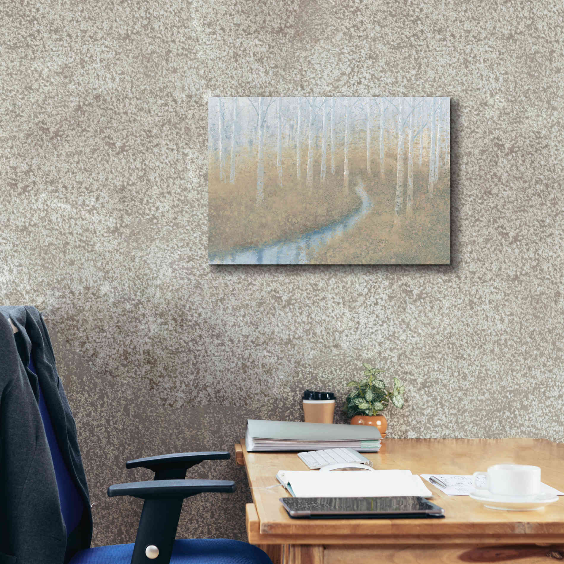 'Silver Waters' by James Wiens, Canvas Wall Art,26 x 18
