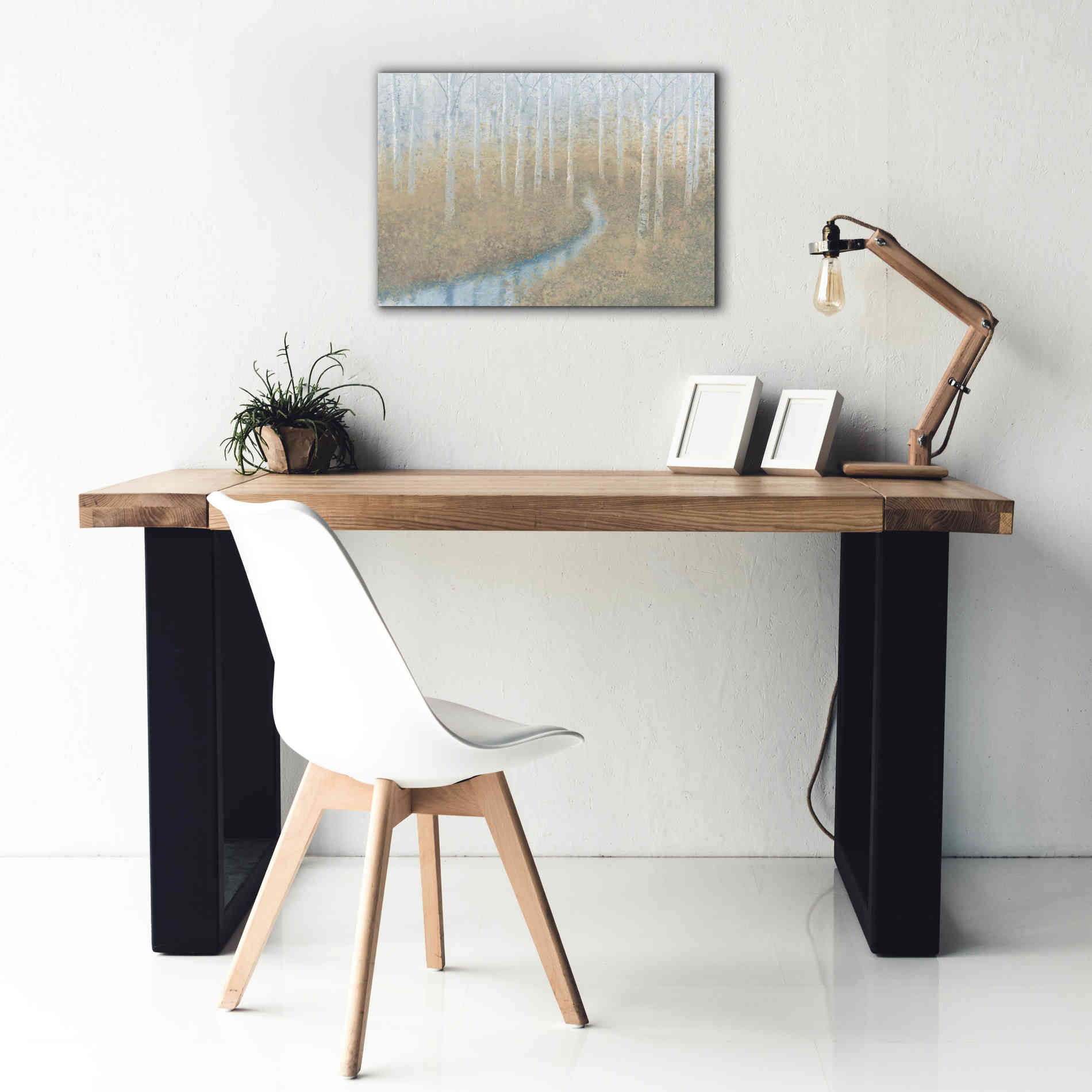 'Silver Waters' by James Wiens, Canvas Wall Art,26 x 18
