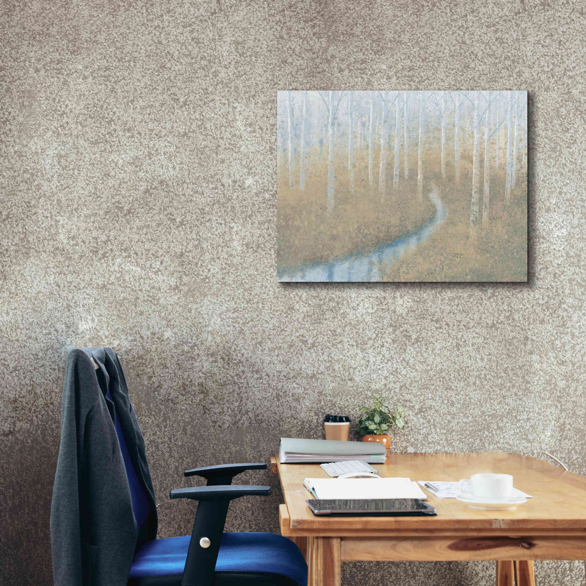 'Silver Waters' by James Wiens, Canvas Wall Art,34 x 26