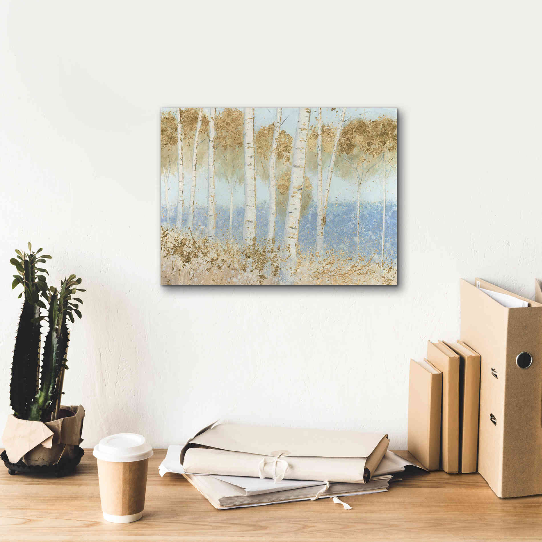 'Summer Birches' by James Wiens, Canvas Wall Art,16 x 12