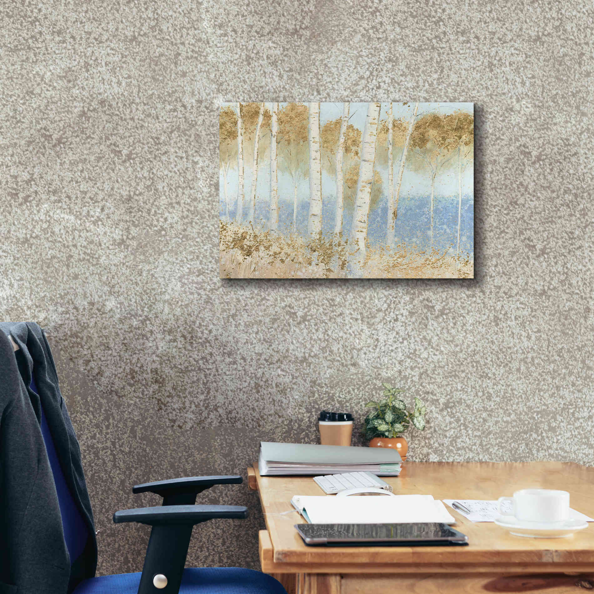 'Summer Birches' by James Wiens, Canvas Wall Art,26 x 18