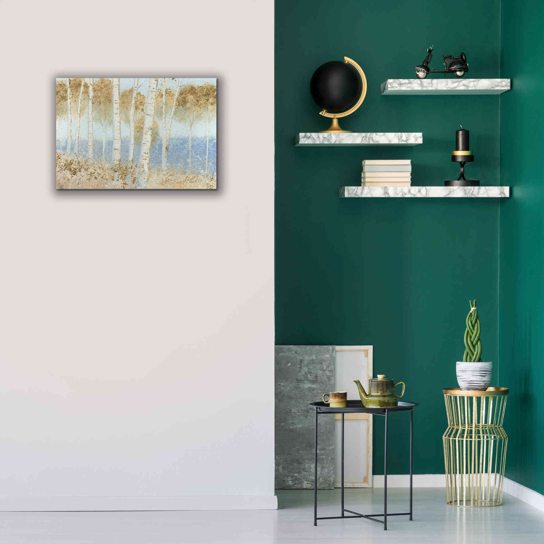 'Summer Birches' by James Wiens, Canvas Wall Art,26 x 18