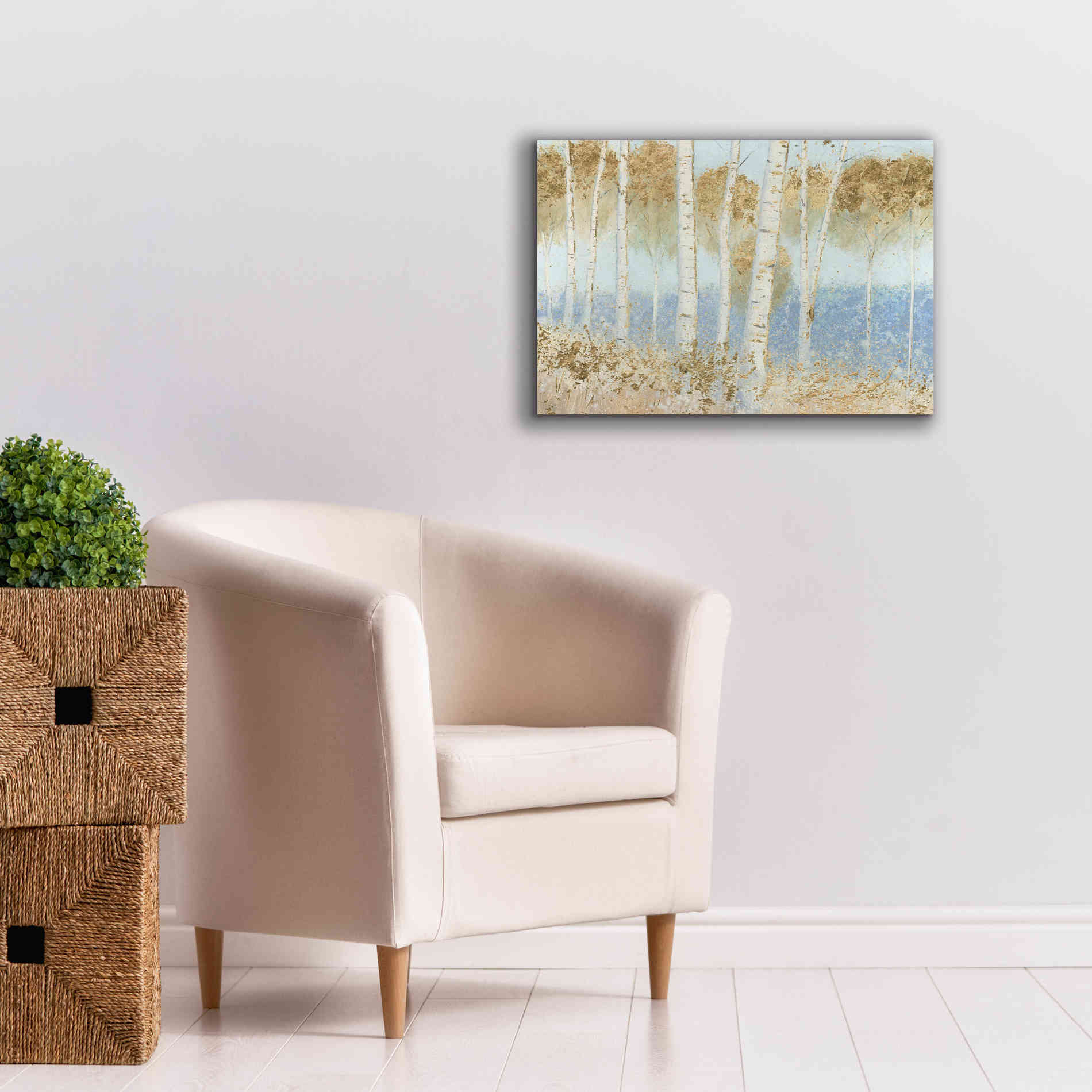 'Summer Birches' by James Wiens, Canvas Wall Art,26 x 18