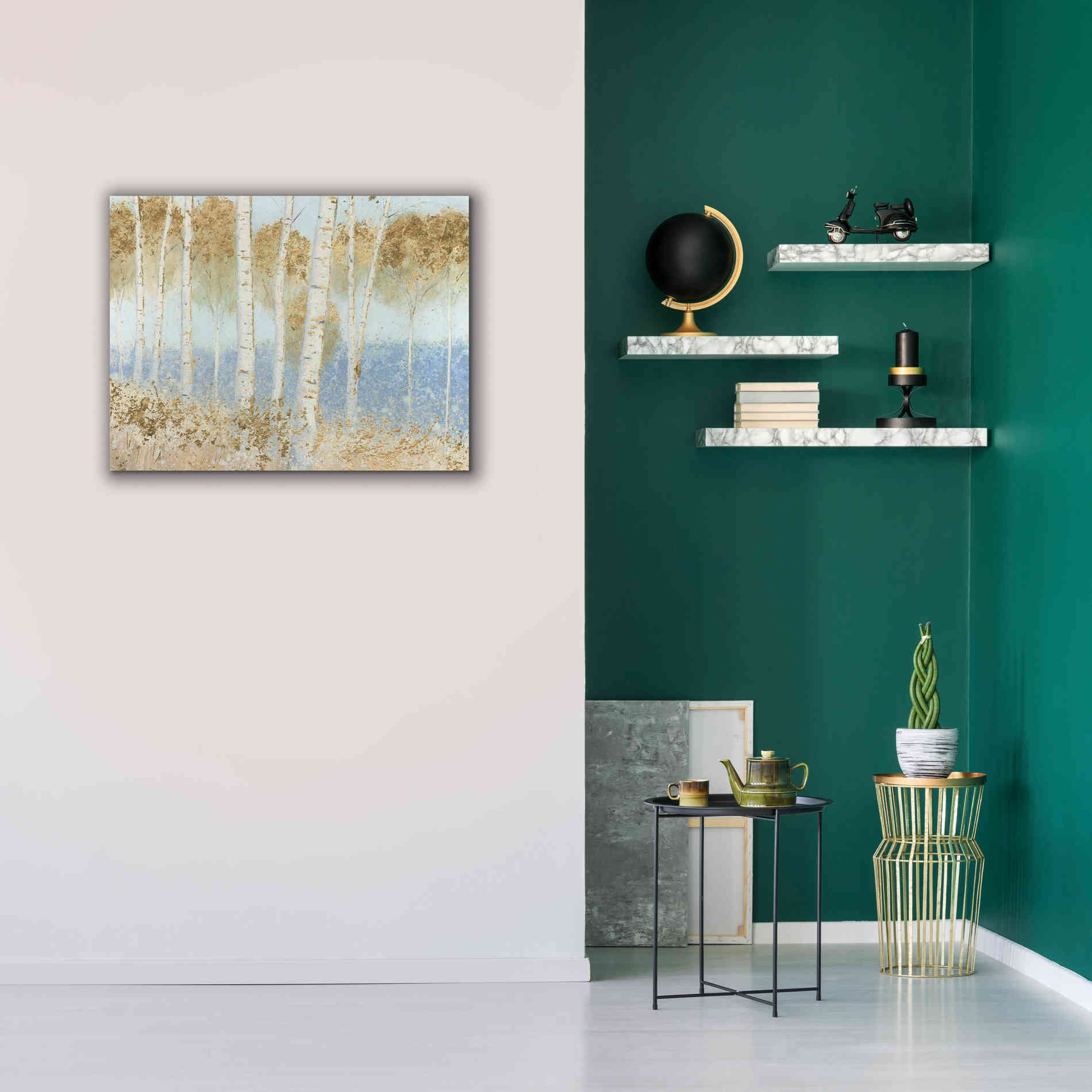 'Summer Birches' by James Wiens, Canvas Wall Art,34 x 26