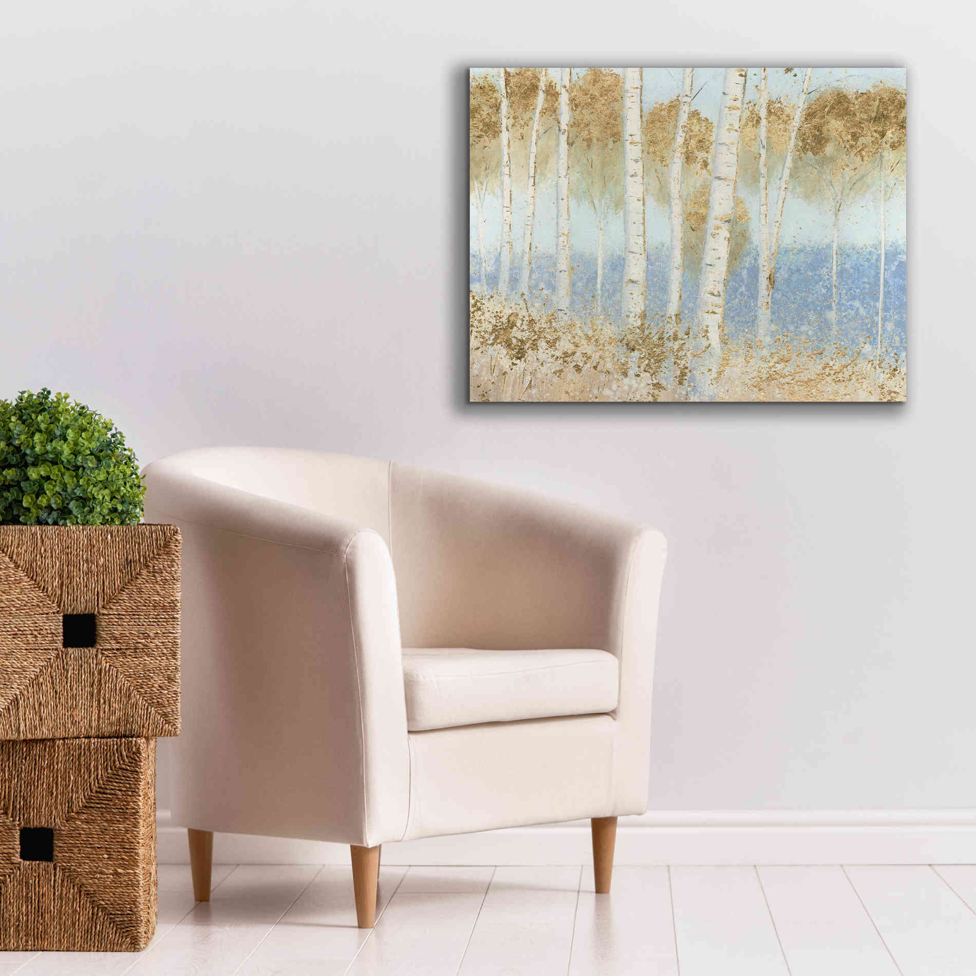 'Summer Birches' by James Wiens, Canvas Wall Art,34 x 26