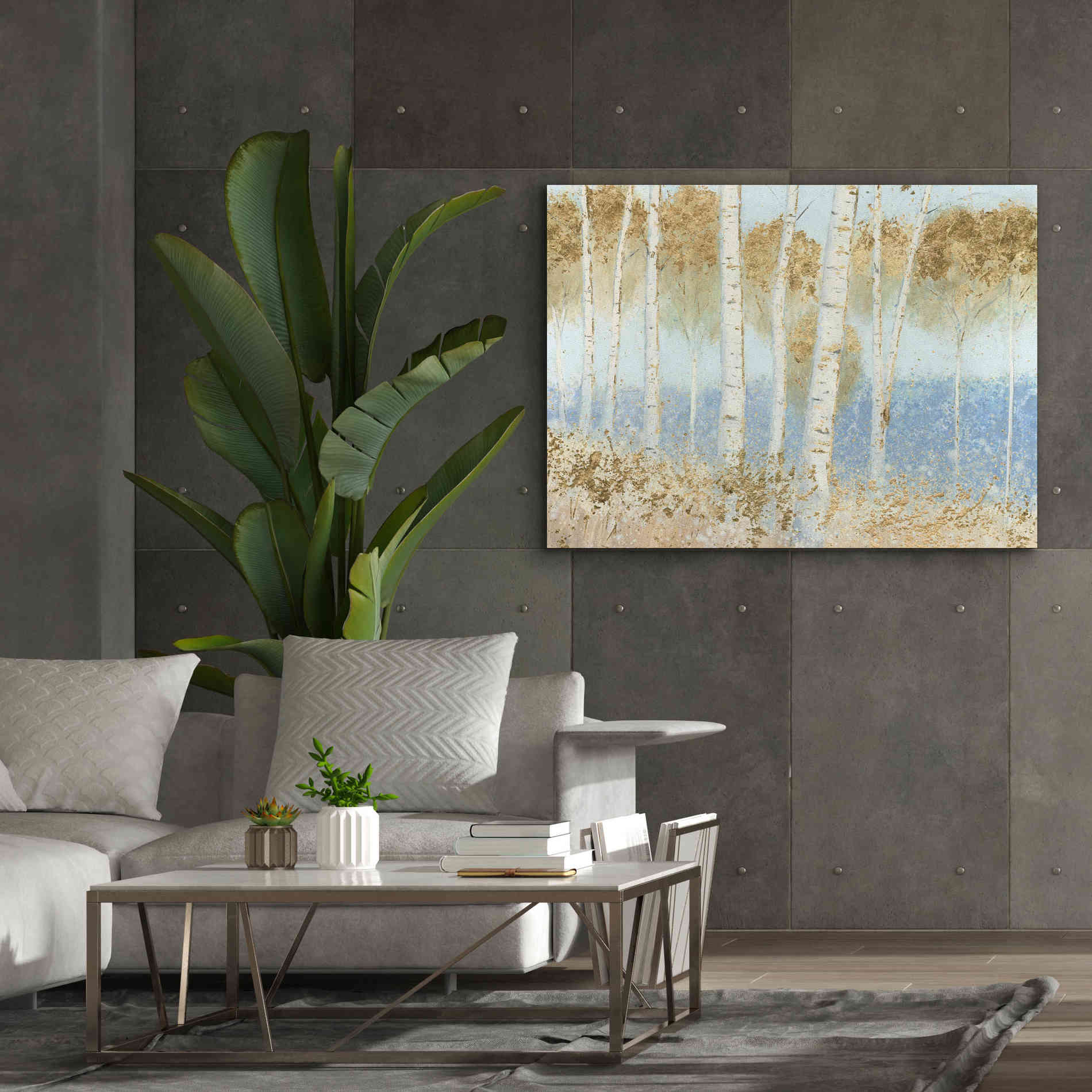 'Summer Birches' by James Wiens, Canvas Wall Art,54 x 40