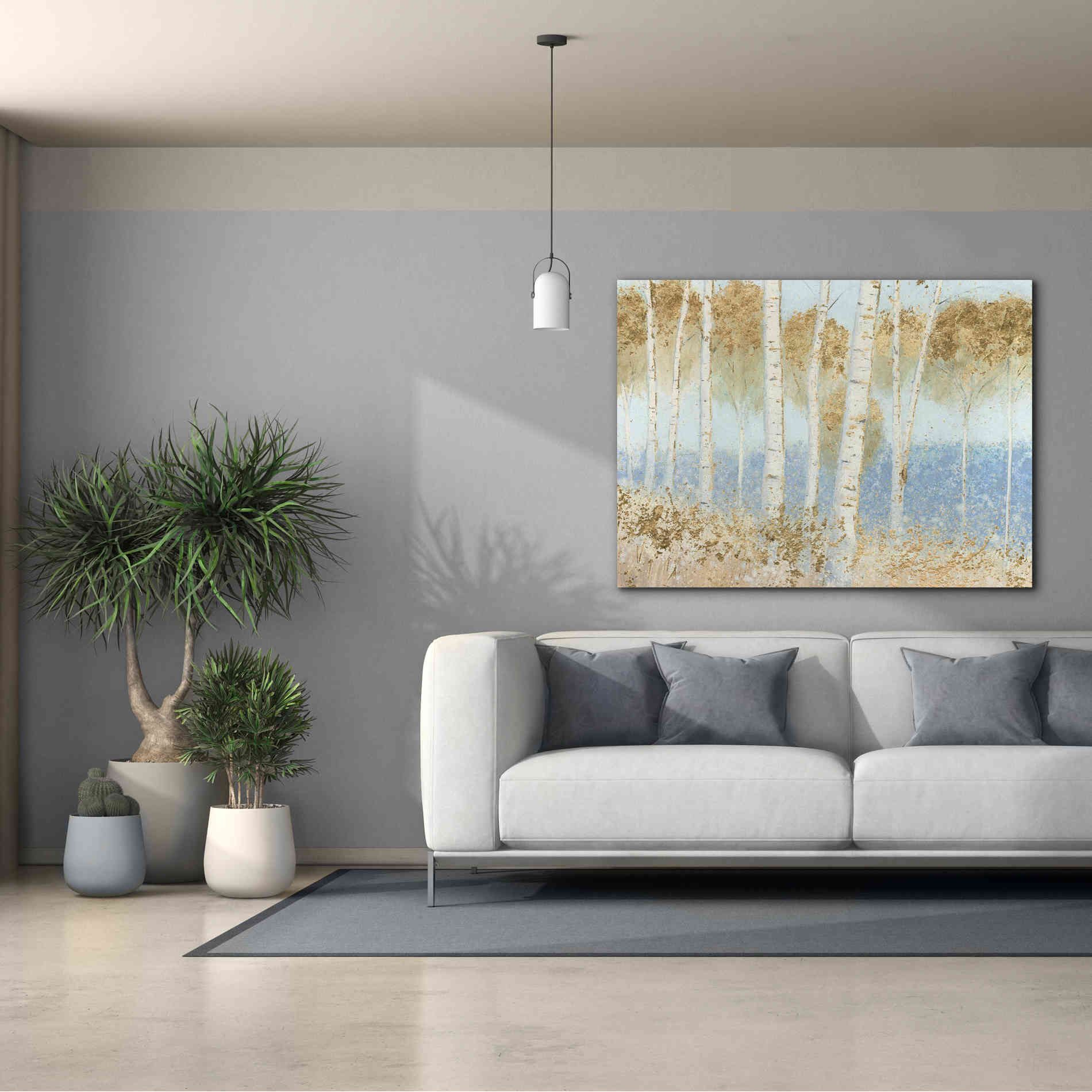 'Summer Birches' by James Wiens, Canvas Wall Art,54 x 40