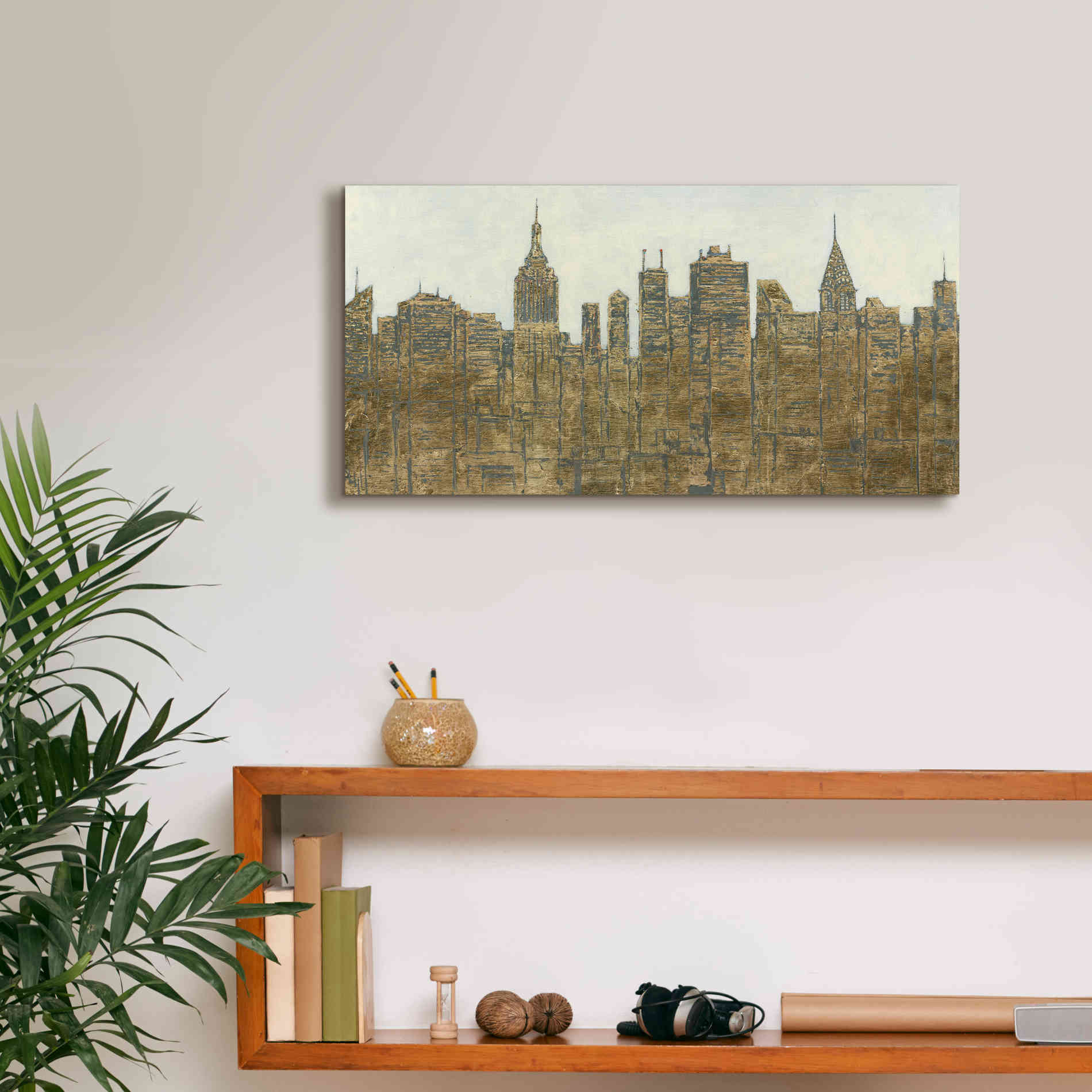 'Lavish Skyline' by James Wiens, Canvas Wall Art,24 x 12