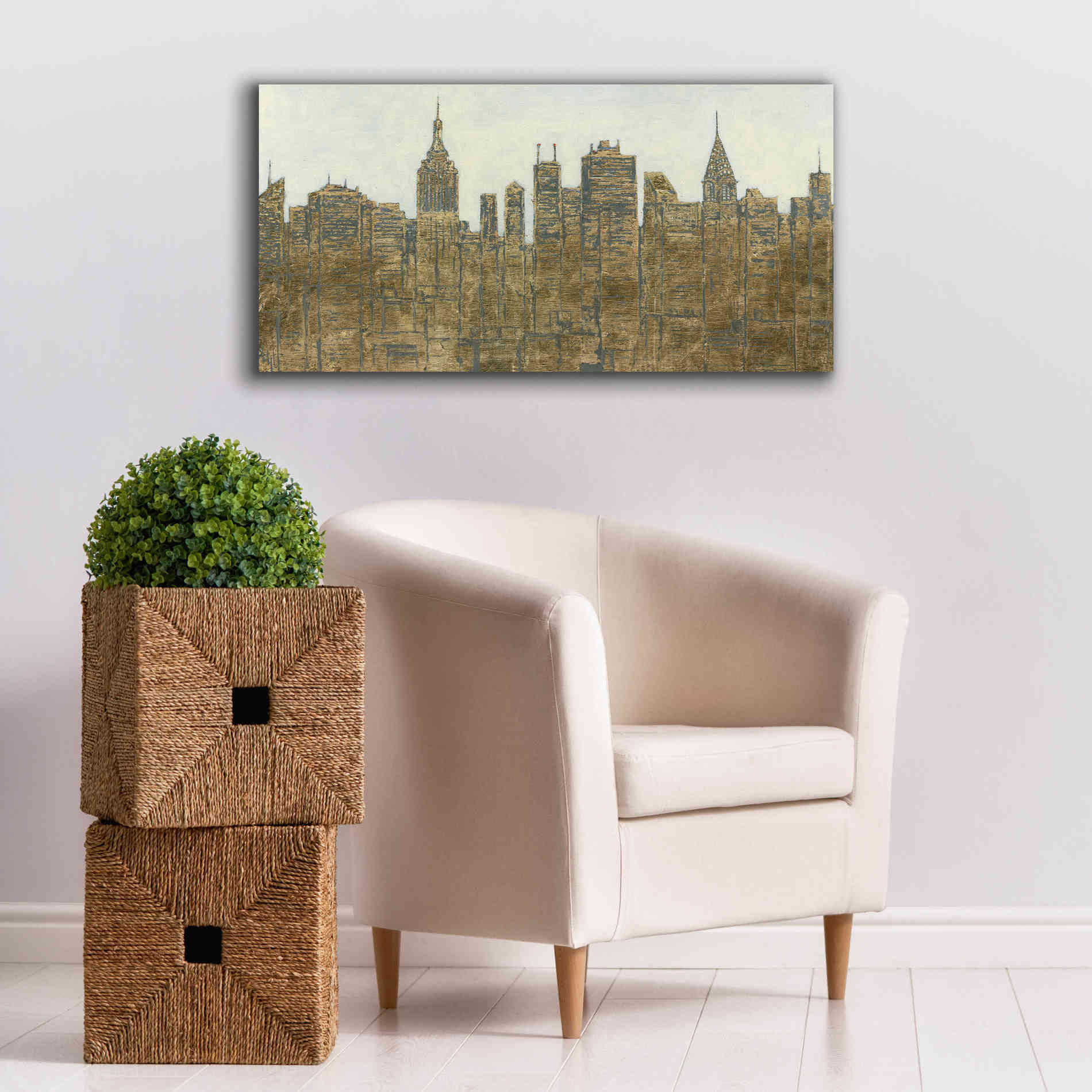 'Lavish Skyline' by James Wiens, Canvas Wall Art,40 x 20