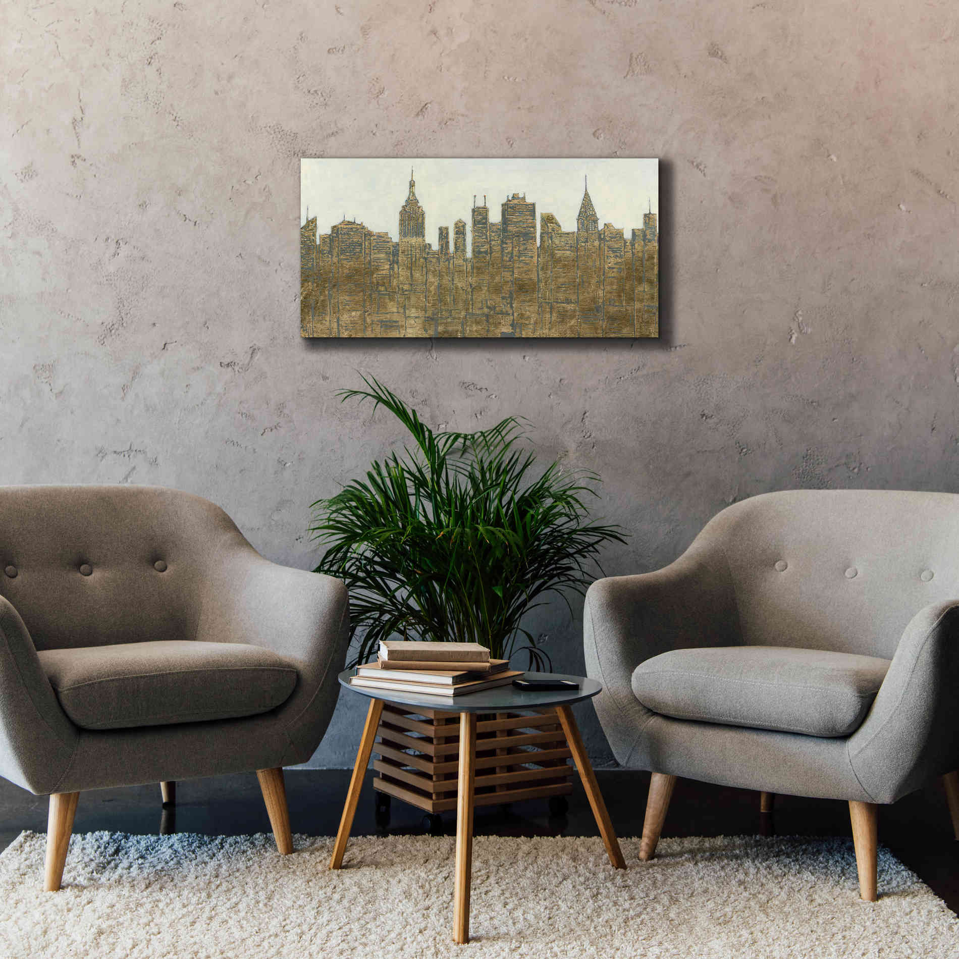 'Lavish Skyline' by James Wiens, Canvas Wall Art,40 x 20