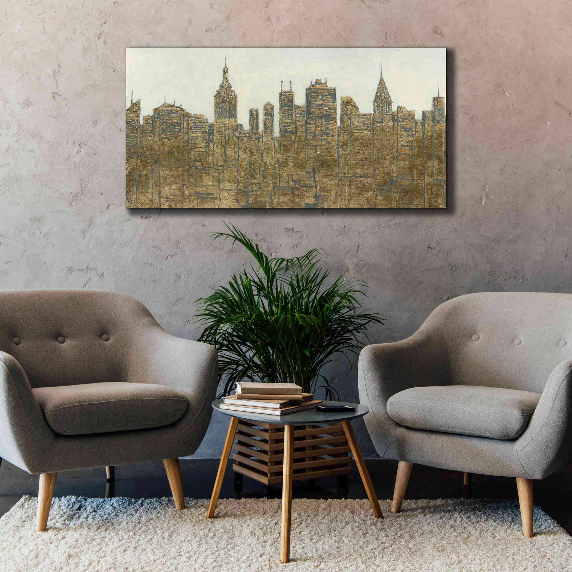 'Lavish Skyline' by James Wiens, Canvas Wall Art,60 x 30