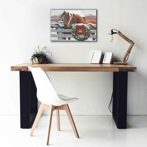 Image of 'Christmas in the Heartland II' by James Wiens, Canvas Wall Art,26 x 18