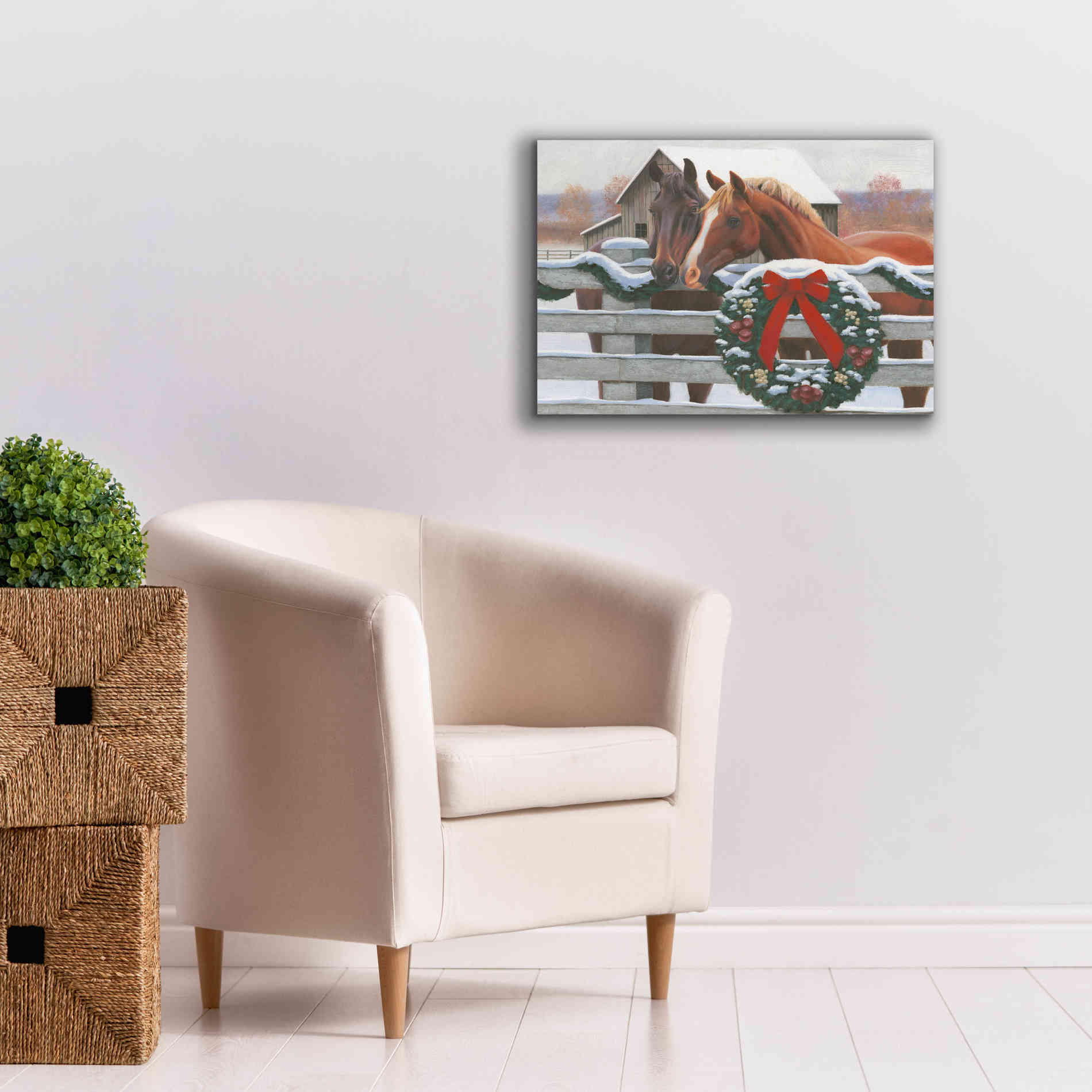 'Christmas in the Heartland II' by James Wiens, Canvas Wall Art,26 x 18