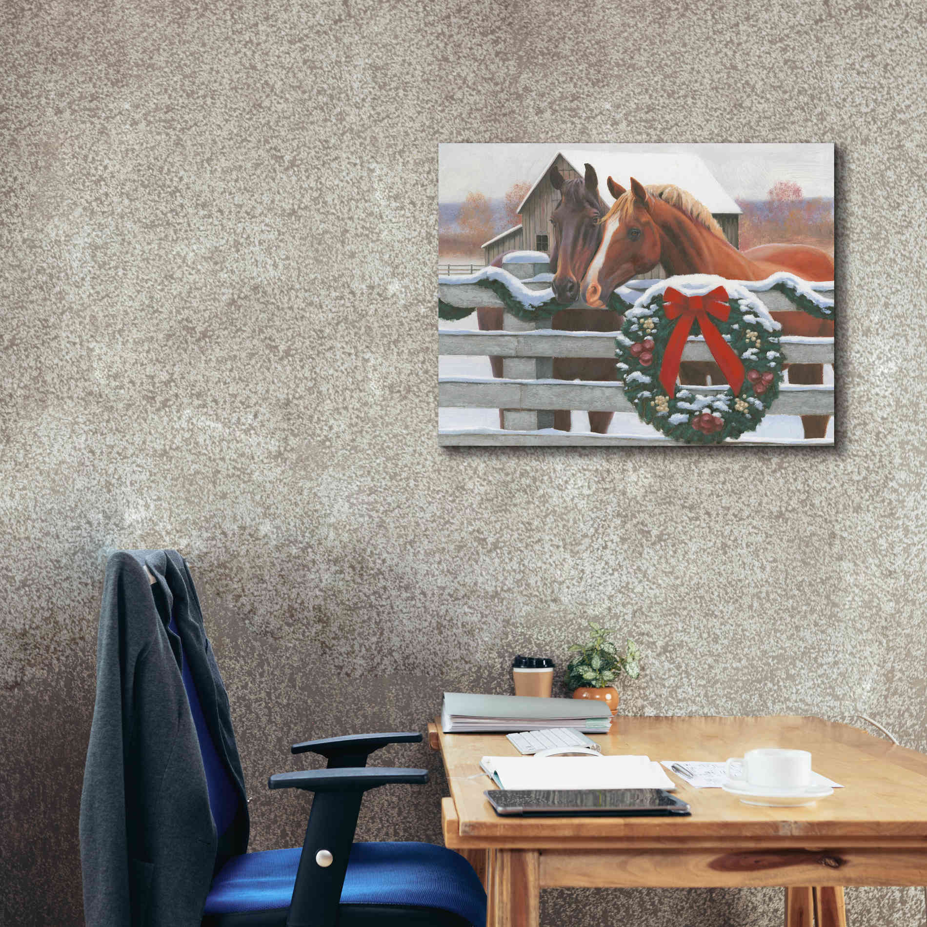 'Christmas in the Heartland II' by James Wiens, Canvas Wall Art,34 x 26
