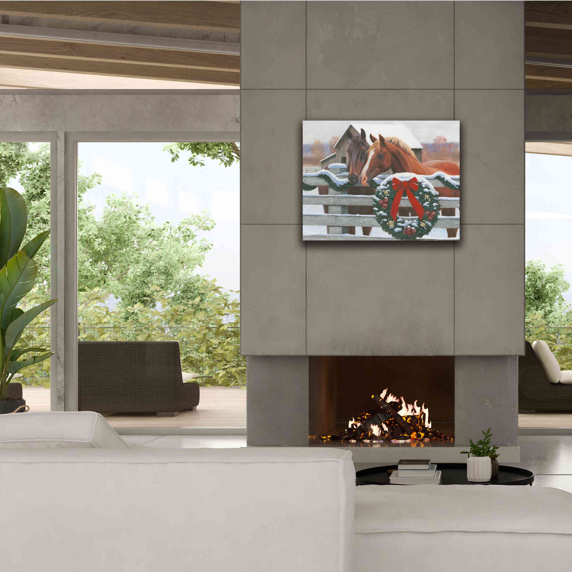'Christmas in the Heartland II' by James Wiens, Canvas Wall Art,34 x 26
