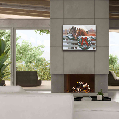 Image of 'Christmas in the Heartland II' by James Wiens, Canvas Wall Art,34 x 26