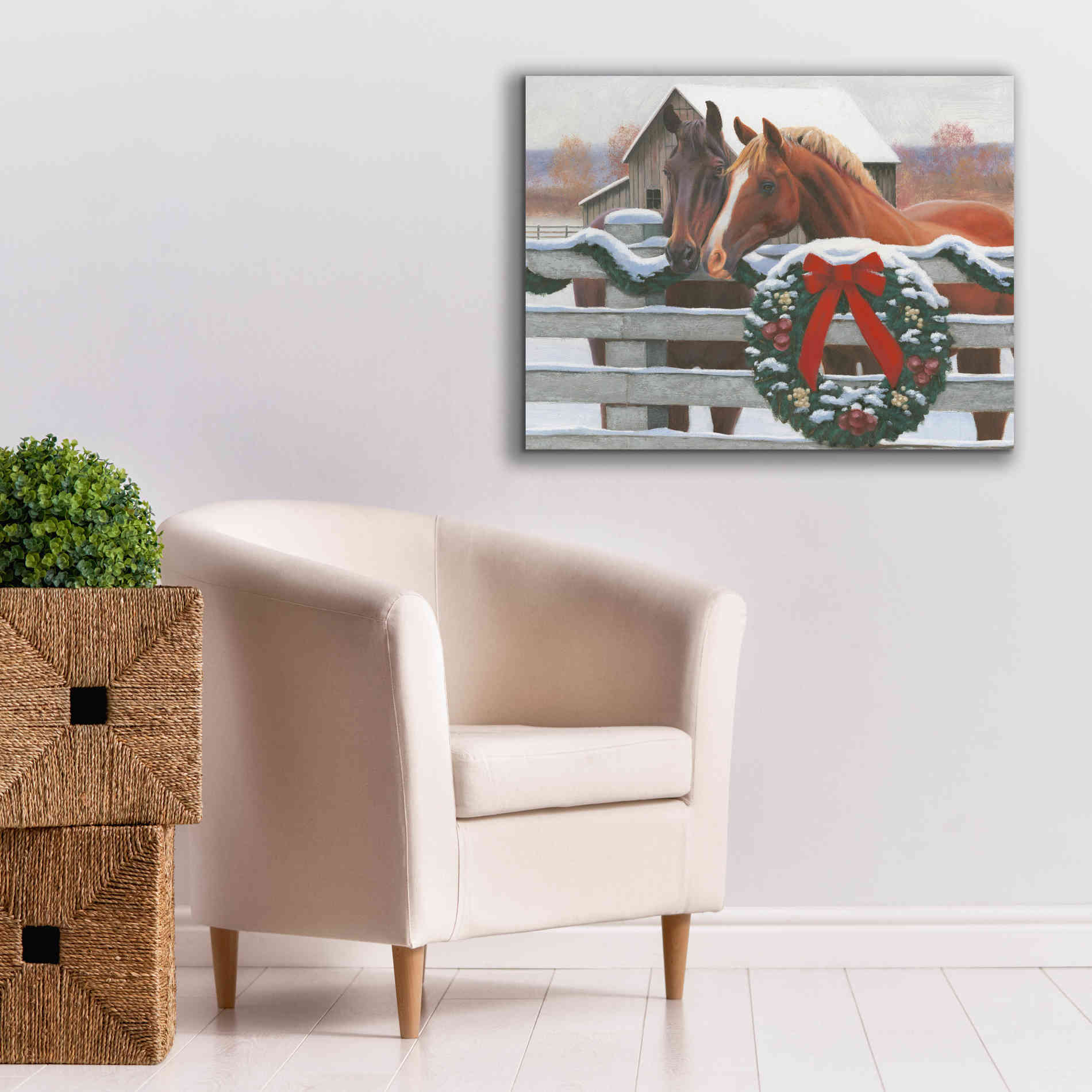 'Christmas in the Heartland II' by James Wiens, Canvas Wall Art,34 x 26