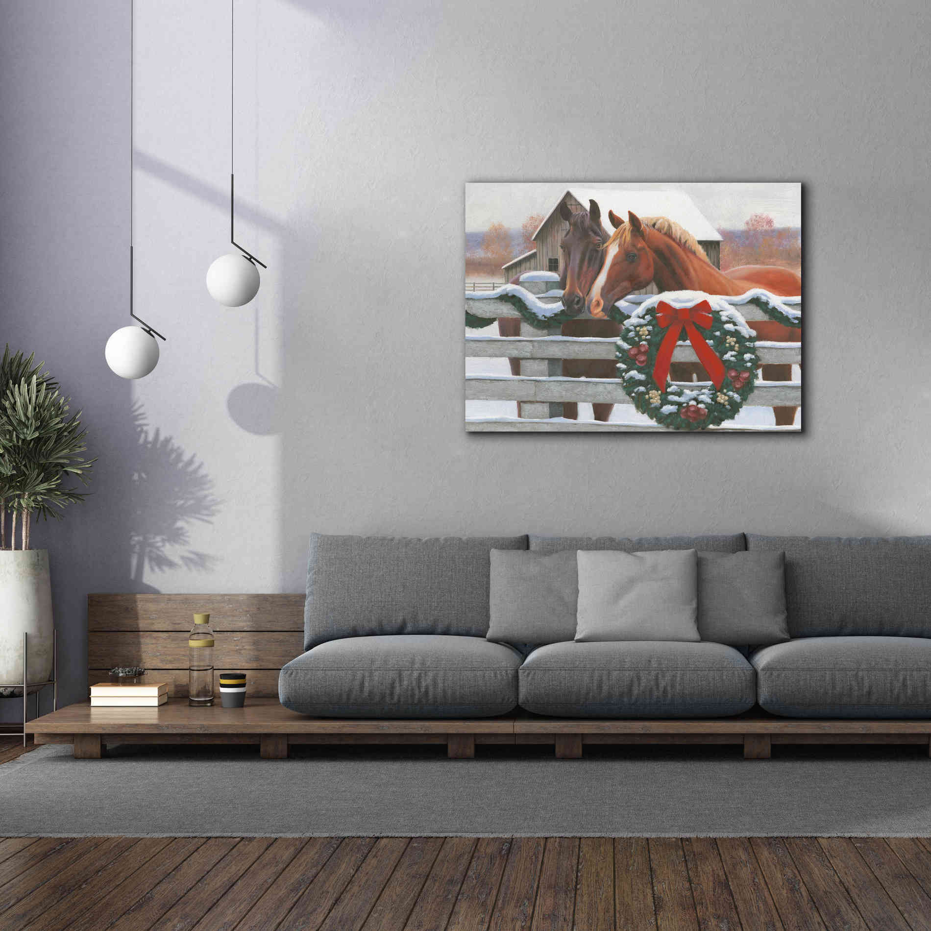 'Christmas in the Heartland II' by James Wiens, Canvas Wall Art,54 x 40