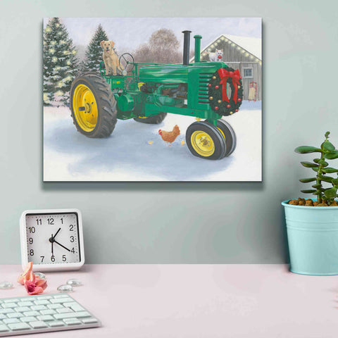 Image of 'Christmas in the Heartland III' by James Wiens, Canvas Wall Art,16 x 12