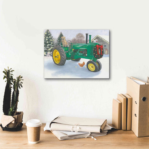 Image of 'Christmas in the Heartland III' by James Wiens, Canvas Wall Art,16 x 12