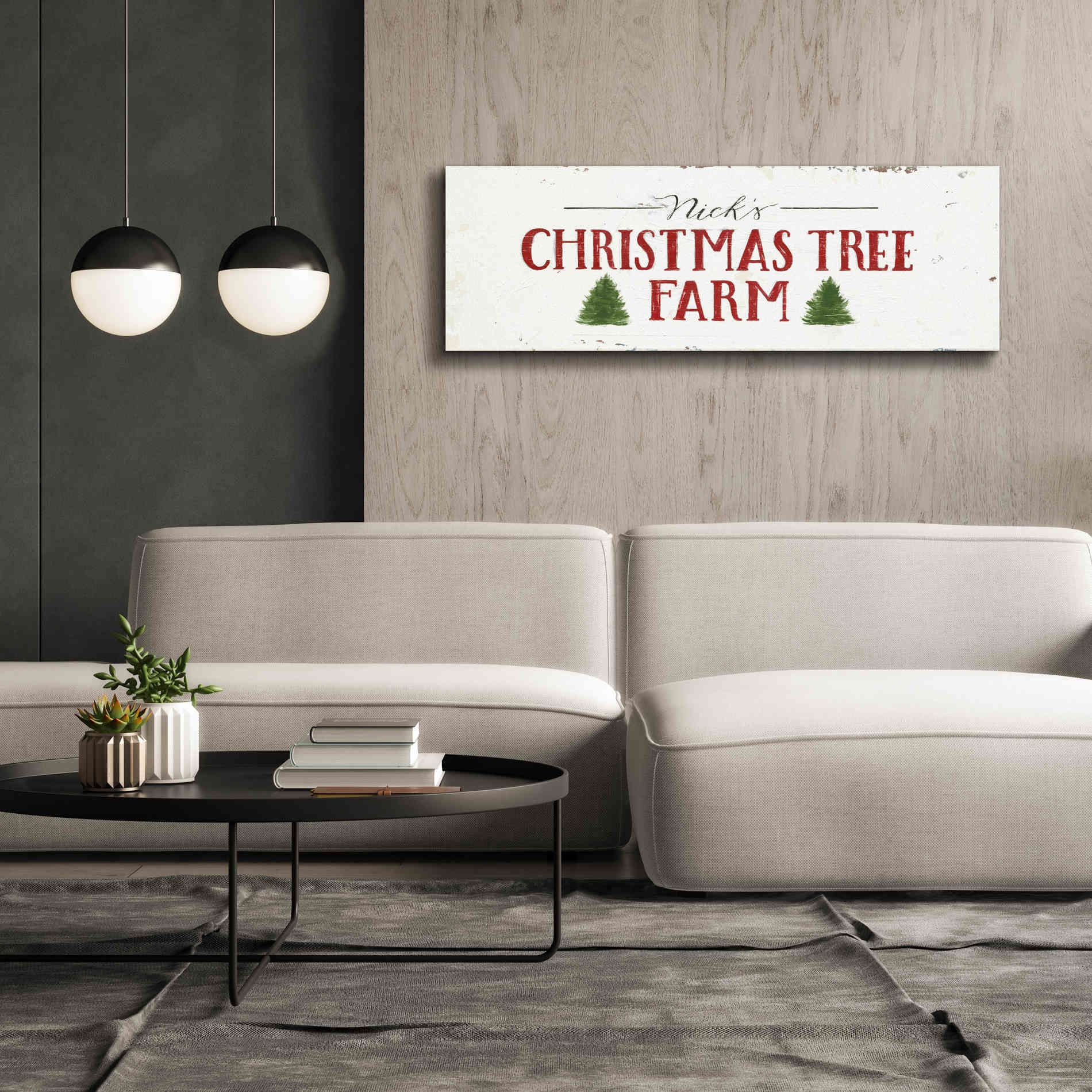 'Christmas in the Heartland VI' by James Wiens, Canvas Wall Art,60 x 20