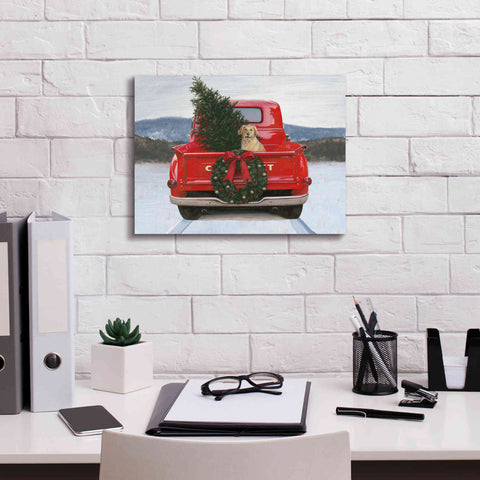 Image of 'Christmas in the Heartland IV' by James Wiens, Canvas Wall Art,16 x 12
