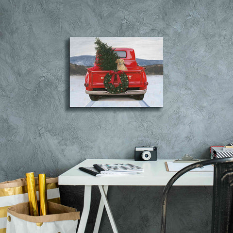 Image of 'Christmas in the Heartland IV' by James Wiens, Canvas Wall Art,16 x 12