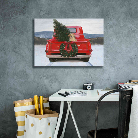 Image of 'Christmas in the Heartland IV' by James Wiens, Canvas Wall Art,26 x 18