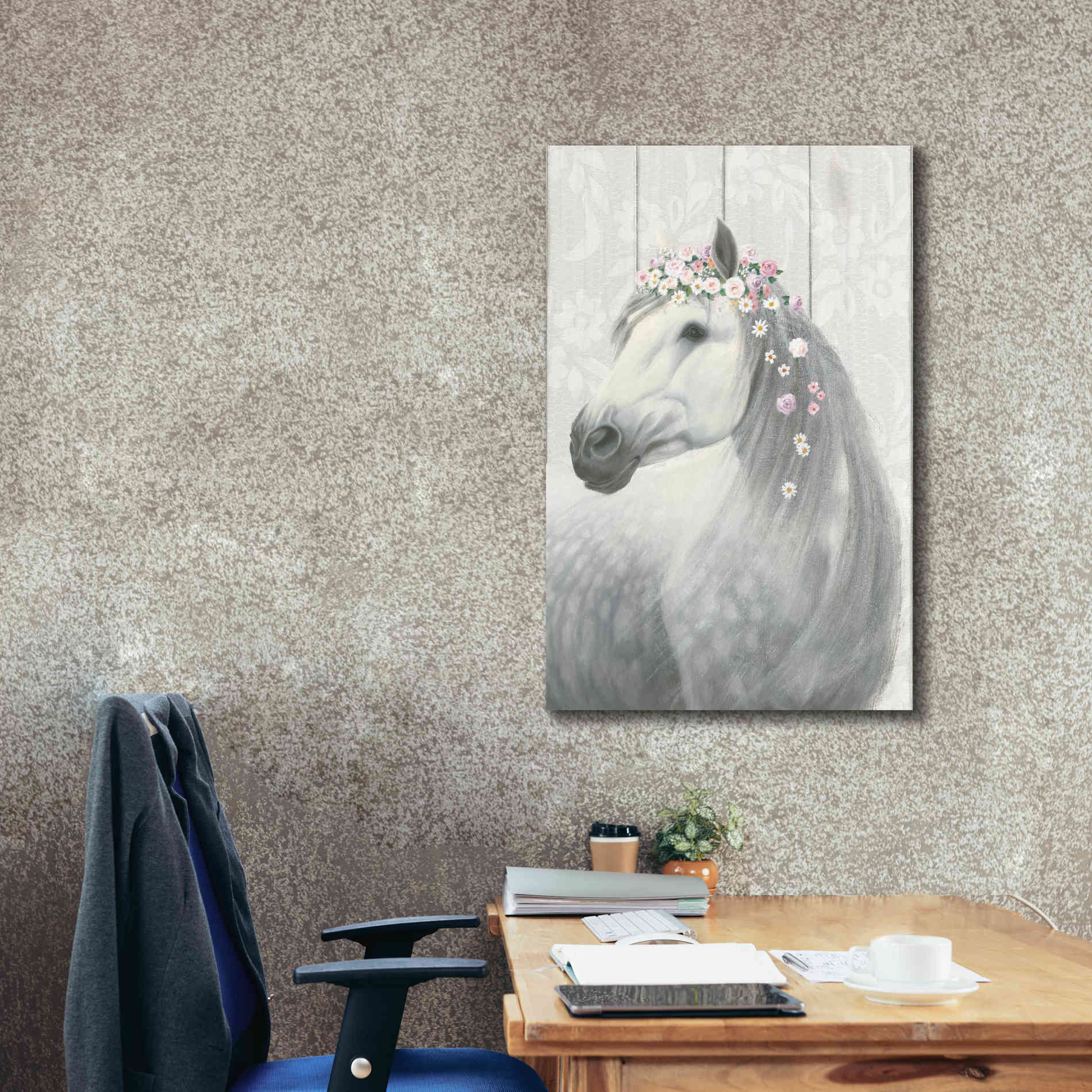 'Spirit Stallion II on wood' by James Wiens, Canvas Wall Art,26 x 40